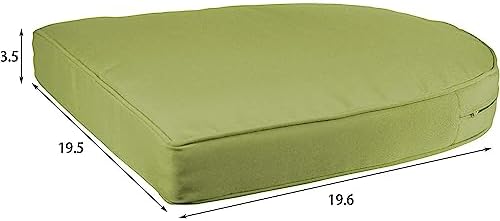 Jeco Wicker Chair with Sage Cushion Outdoor Patio Furniture Resin Steel Frame - Image 3