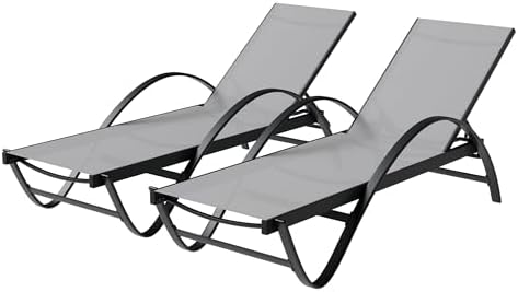Shintenchi Patio Chaise Lounge Set of 2, Pool Chaise Lounge by Shintenchi%7CFurnitureMadeforRealLife