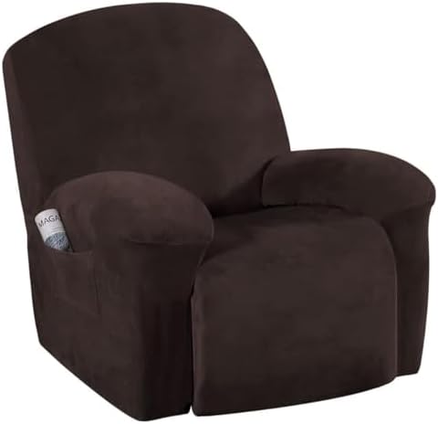 H.VERSAILTEX Velvet Recliner Chair Covers 1-Piece by HVERSAILTEX