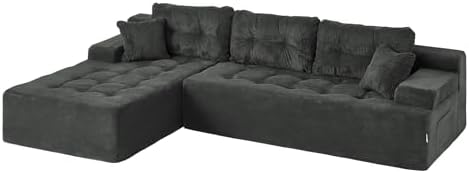 Hobestluk Boneless Couches Modular Sectional Sofa L-Shape Oversized Chaise - Image 3