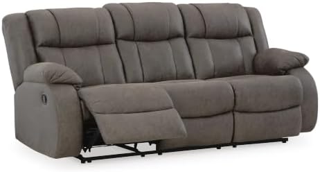 Signature Design by Ashley Manual Reclining Sofa Couch, First Base - Image 5