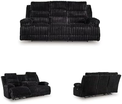 Signature Design by Ashley Power Reclining Sofa, Drop Down Table - Image 6