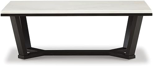 Signature Design by Ashley Fostead Coffee Table, Natural White Marble - Image 5