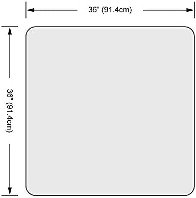 Dulles Glass 36 inch Square Glass Table Top - Image 3
