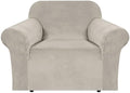 H.VERSAILTEX Stretch Velvet Armchair Cover Couch Covers 1 Cushion Chair by HVERSAILTEX
