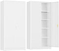 SUNCROWN 72" Metal Storage Cabinet by HOME