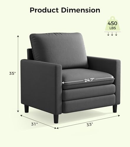 Welzona 3-Layers Cloud Accent Chair, Teddy Arm Chairs - Image 2