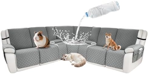 Waterproof Sectional Reclining Couch Covers L Shaped Recliner Sectional Sofa by ROFASVCO