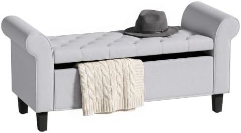 HOMCOM 47" Storage Ottoman End of Bed Bench by HOMCOM