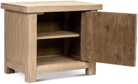 Jennifer Taylor Home Rowan 28.5" Solid Reclaimed Pine Left Side Table, Natural - Image 5
