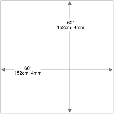 Dulles Glass 60 inch Square Glass Table Top - Image 3