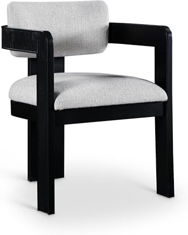 Meridian Furniture Sacha Linen Blend Dining Chair - Image 4
