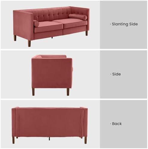 78" Velvet Sofa, 2-Seater Couch - Image 6