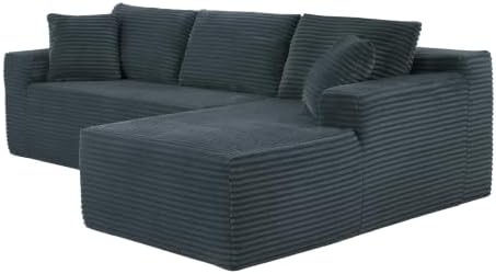 L Shaped Cloud Sectional Sofa for Living Room Boneless Couches - Image 3