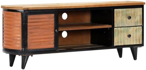 Solid Reclaimed Wood TV Stand 47.2x11.8x17.7 Inches - Image 2