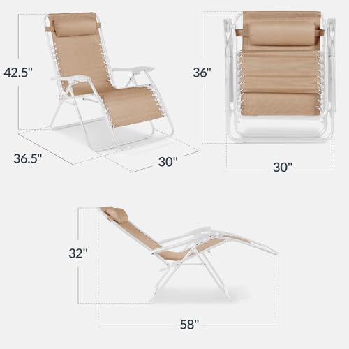 Best Choice Products Set of 2 Extra Wide Zero Gravity Chair Recliner - Image 3