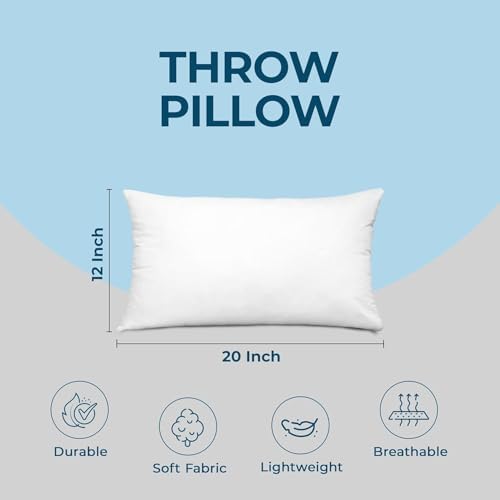 Utopia Bedding Throw Pillows, 12x20 Pillow Inserts - Image 4