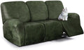 ANARACHON Leather Look Recliner Couch Cover, 8-Pieces Stretch Recliner Sofa by ANARACHON
