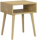 NTC Zoe Solid Wood Nightstand, Mid Century Modern Side Table Bedroom, Bedside by NTC
