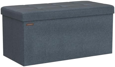 SONGMICS 30 Inches Folding Storage Ottoman Bench, Load 660 lb - Image 5