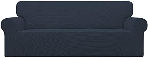 Easy-Going Stretch Oversized Sofa Couch Slipcover Washable Dark Blue by Easy-Going