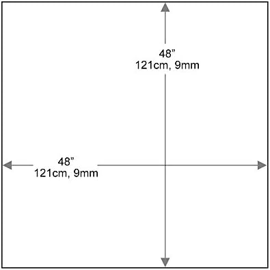 Dulles Glass 48 inch Square Glass Table Top - Image 3