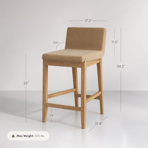 Nathan James Gracie Modern Counter Height Bar Stool - Image 2