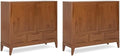SIMPLIHOME Harper 48" Wide Storage Cabinet in Teak Brown by SimpliHome