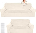 Peryiter 2 Pcs Couch and Loveseat Sofa Covers by Peryiter