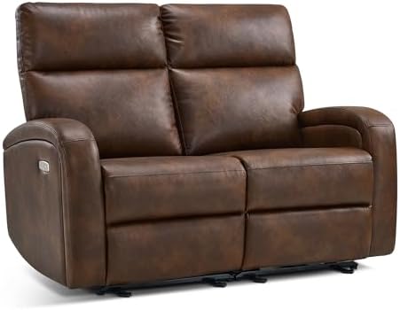 MCombo Zero Wall Recliner Loveseat, 2-Seat Power Wall Hugger Sofa by MCombo