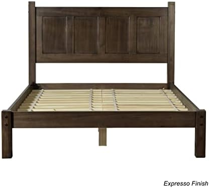Grain Wood Furniture Shaker Solid Wood Platform Bed, Full Size - Image 4