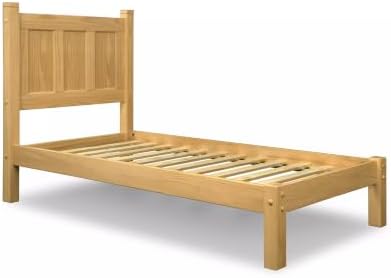 Grain Wood Furniture Shaker Panel Platform Bed, Natural Solid Wood - Image 5