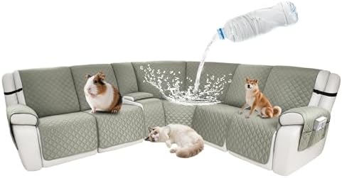 Waterproof Sectional Reclining Couch Covers L Shaped Recliner Sectional Sofa by ROFASVCO