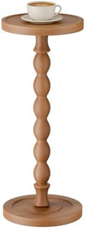 Small Round Side Table, Rubberwood‌ Drink Table by Unknown
