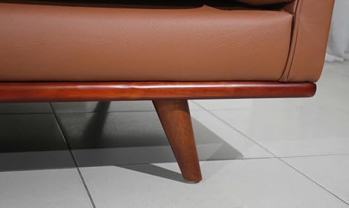 Mega Solutions Savoy Full All Around Front and Back Italian Leather Sofa 89" - Image 5
