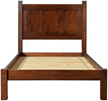 Grain Wood Furniture Shaker Solid Wood Panel Platform Bed, Twin Size - Image 4