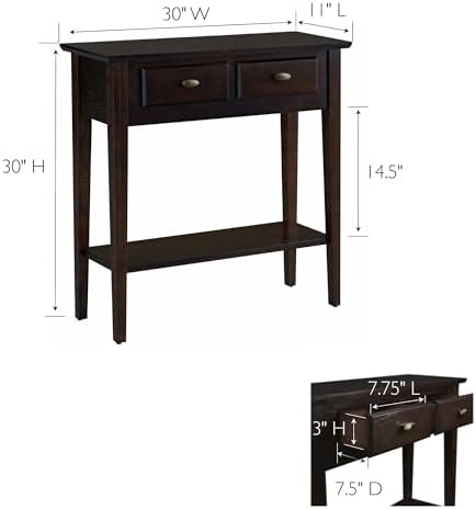 Leick Home Teegan Console Table, Chocolate Oak - Image 3