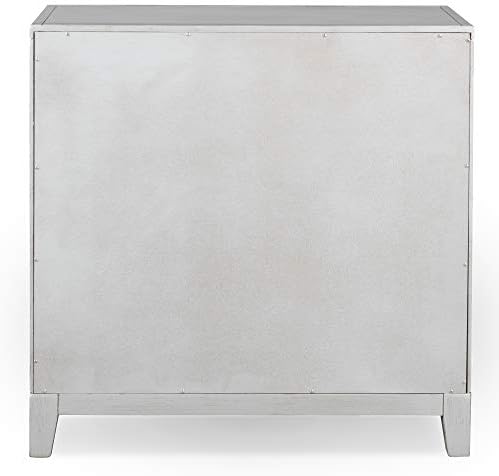 Leick Home Mirrored Diamond Filigree Console Cabinet - Image 5