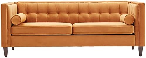 58" Velvet Sofa, 2-Seater Couch by Dreamsir