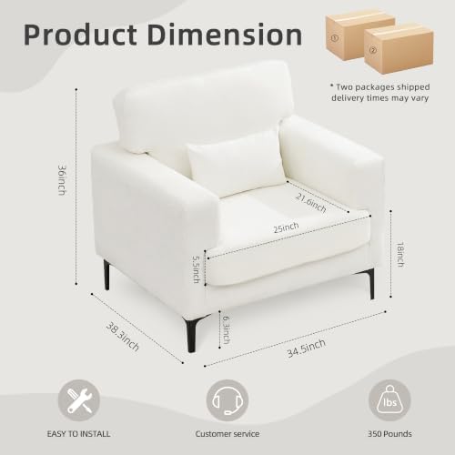 Oversized Accent Chair Armchair - Image 2