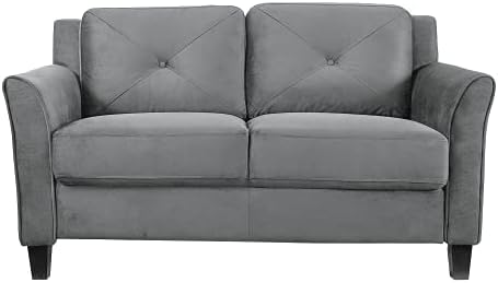 Lifestyle Solutions Grayson Loveseat, Dark Grey - Image 3