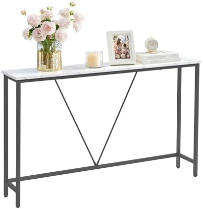 VASAGLE 47.2 Inches Console Sofa Table, Narrow Entryway Table by VASAGLEbySONGMICSHOME