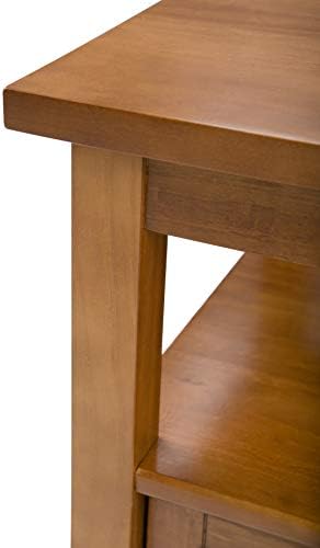SIMPLIHOME Warm Shaker 20" End Tables in Light Golden Brown - Image 6