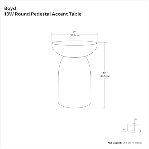 SIMPLIHOME Boyd 13" Wide Solid Mango Wood Table in Distressed White - Image 2