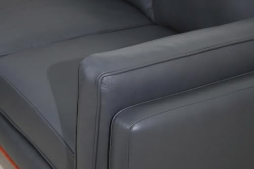 Mega Solutions Savoy Full All Around Front and Back Italian Leather Sofa 89" - Image 5