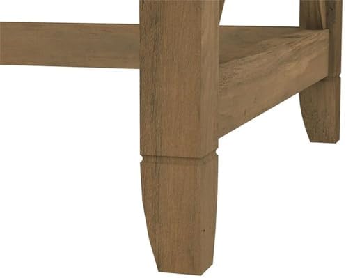 Pemberly Row 60W L Shaped Desk, Reclaimed Pine Finish, Engineered Wood - Image 7