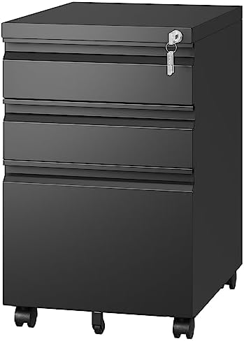 Letaya 3 Drawer Mobile File Cabinet by LetayaMetalCabinets