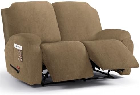 4 Pieces Stretch Recliner Loveseat Covers by Jcones
