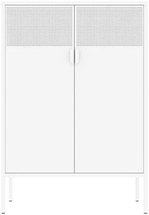 Washsemba 2 Mesh Door Metal Storage Cabinet - Image 3