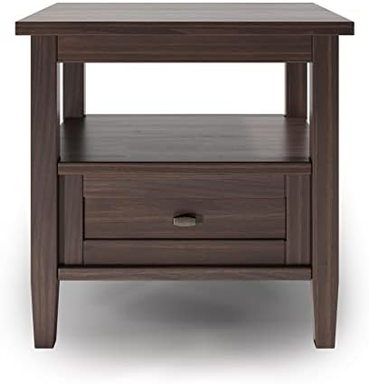 SIMPLIHOME Warm Shaker 20" End Tables in Warm Walnut Brown - Image 3